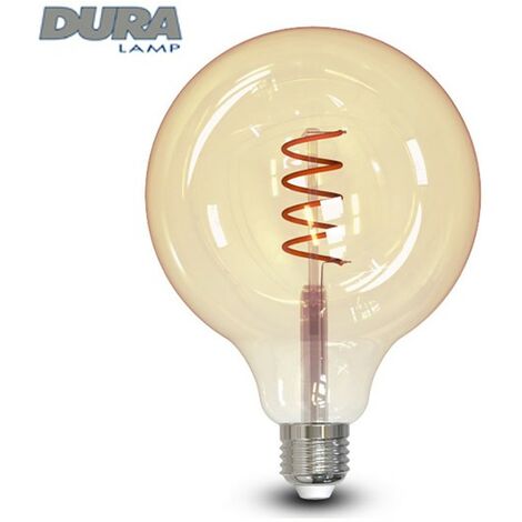 Duralamp Deco LED E27 6W Lampadina Goccia Colorata Giallo