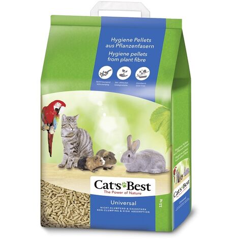 Katzen beste universelle biologisch abbaubare kologische Bett fÐ©r Kaninchen, Katzen und kleine Nagetiere - 10 l