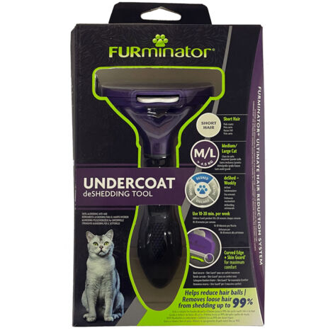 Furminator Cat Pinsel kurzes Haar - Gr¤e m/l ( 4,5 kg)