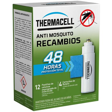 TEMACELL Anti -MÐ©cken Ersatz 48 Stunden (12 Pillen, 4 Butan -Patrone)