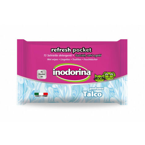 Toilette toallitas erfrischt Talco Tasche 15 Einheiten
