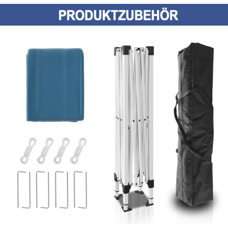 Garten Pavillon 3x4 Meter - Wasserdichtes Partyzelt Mit UV-Schutz