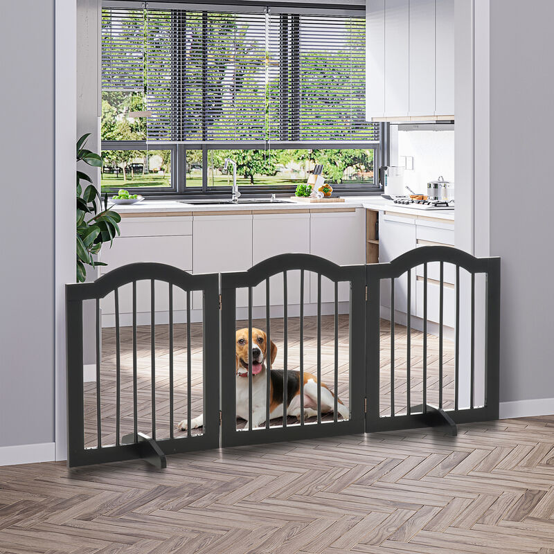 Puerta de seguridad para perros, barrera extensible portátil para perros,  barrera de malla plegable, puerta mágica para perros para cocina,  escaleras, pasillos y bebés JM