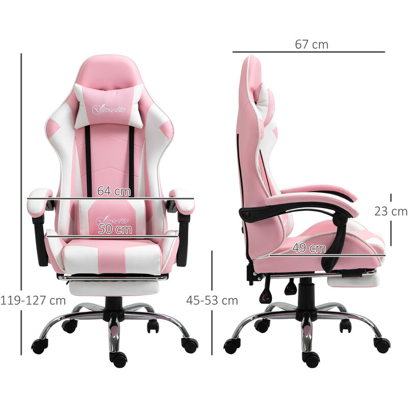 Silla Gamer Profesional Julieta. Color Gris Inclinación 180º, Altura  Regulable, Cojín Cervical Y Lumbar con Ofertas en Carrefour