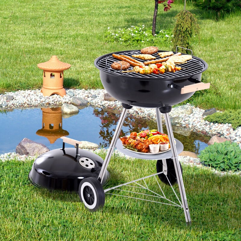  Parrilla de barbacoa plegable portátil con red de barbacoa para  picnic al aire libre, estufa superior, parrilla superior : Patio, Césped y  Jardín