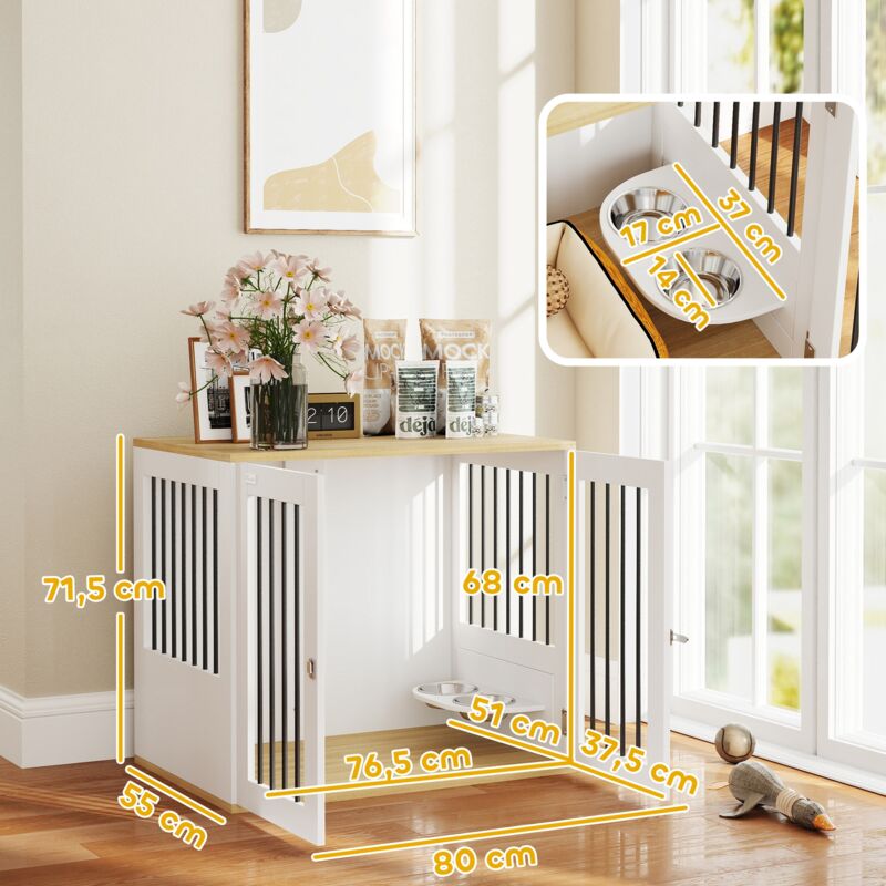 Jaula Perro Grande Jaula Para Perros De 93x64x58cm Para Casa