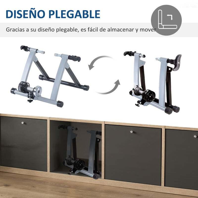 Rodillo bicicleta fitfiu plegable online entrenamiento ciclismo resistencia magnetica