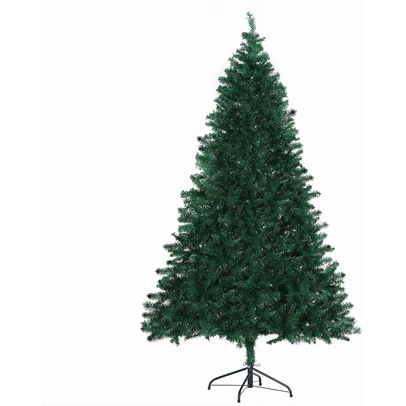 Árbol de Navidad 180cm Artificial Árbol de Pino con Soporte 1000 Ramas Verde PVC