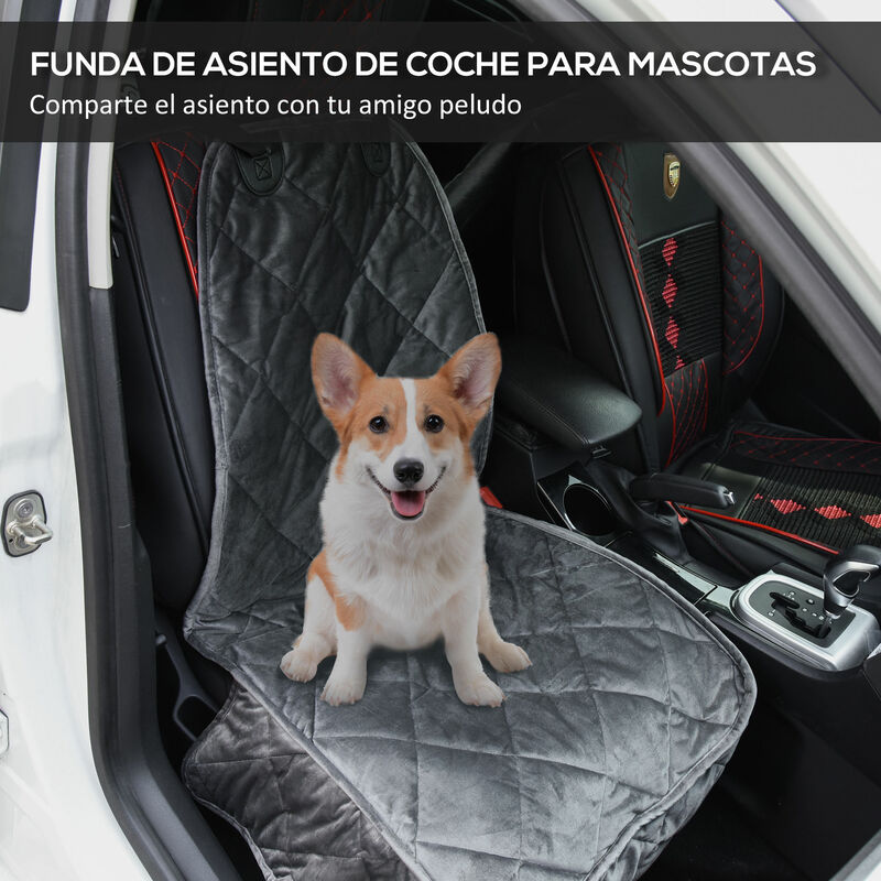 Cubreasientos para perros completo de coche medidas 140 x 145 cm permite  cubrir toda la parte trasera y llevar pasajeros.