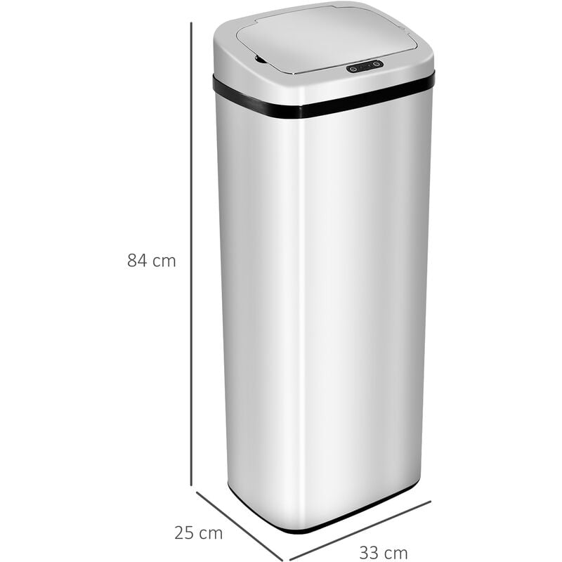 Cubo de basura con sensor - 30 L - redondo - cubo extraíble
