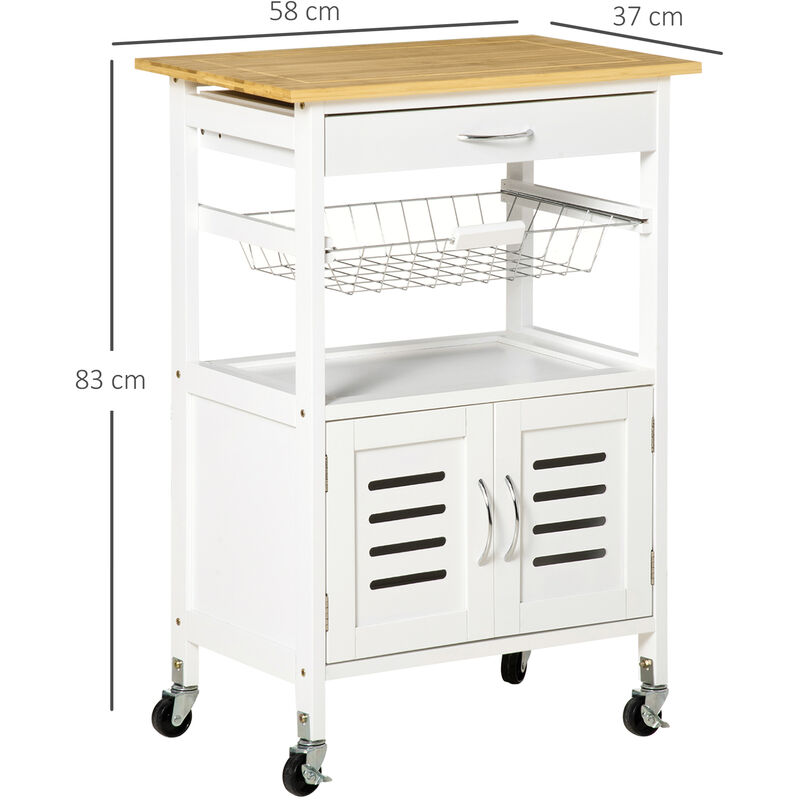 Carro de 3 niveles para uso general de alambre, carrito de almacenamiento  de cocina, carrito de cocina, carro de cocina con ruedas, muebles de  cocina