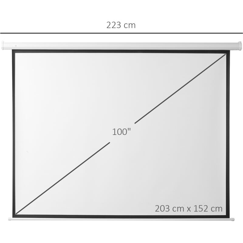 Pantalla Proyector Gadnic 100 Pulgadas Con Tripode 4:3