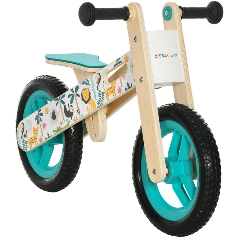 Aiyaplay Bicicleta Sin pedales de madera para niños 36 años con ajustable 3440 cm equilibrio infantil 12 87x37x50