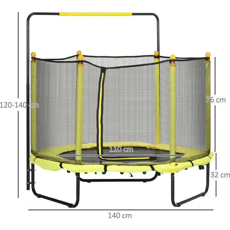 Cama Elástica Infantil con Red de Seguridad Kidine InnovaGoods 