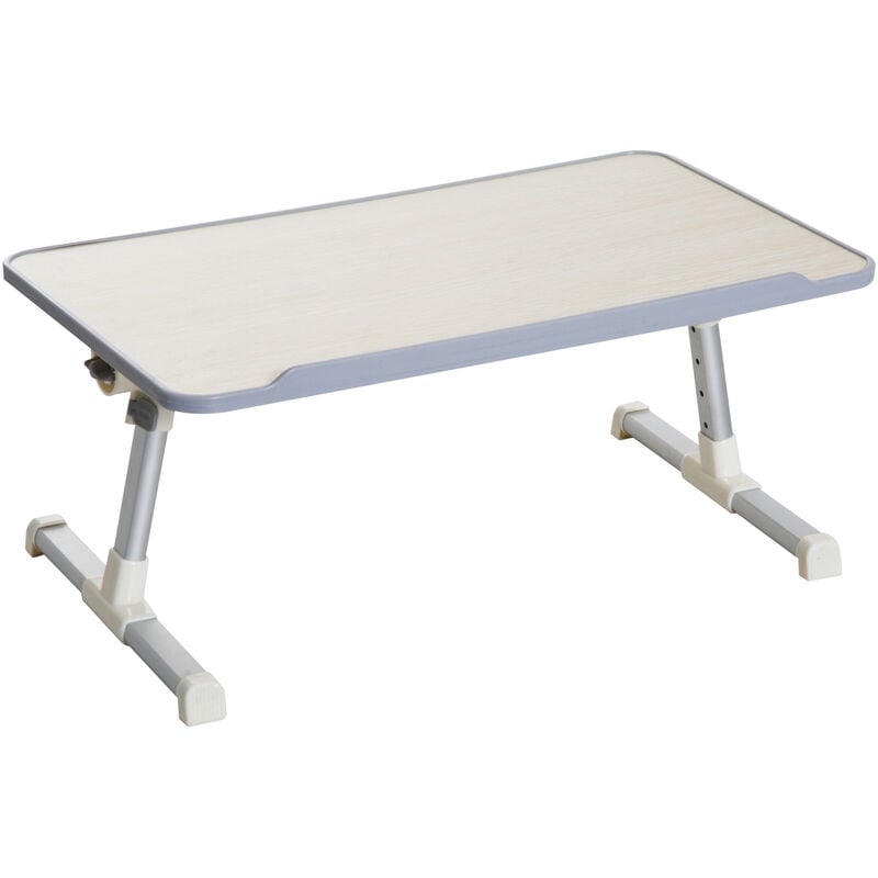 Mesa de Ordenador Plegable Soporte de Escritorio Portátil Mesa sobre Sofá Cama con Altura Ajustable para Desayuno Lectura 54x30x22,5-32 cm