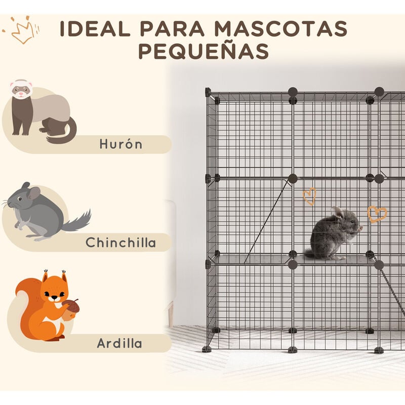 Jaula Interior para cobayas Grande, jaulas para Mascotas para Gatos  pequeñas, corralito para Mascotas