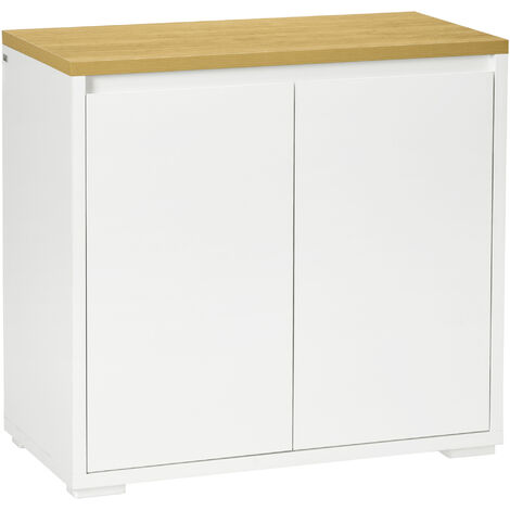 Mueble organizador de almacenaje HomCom color Blanco