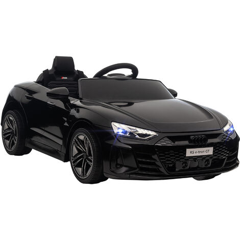 Coche eléctrico para niños de +3 Años AUDI RS e-tron GT 12V con mando a distancia faros LED bocina música USB TF 103x58x41 cm negro