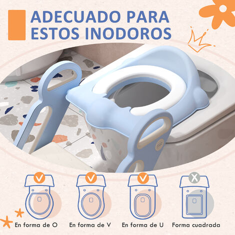 Skecten Reductor WC Niños con Escalera,Asiento Inodoro Niños para