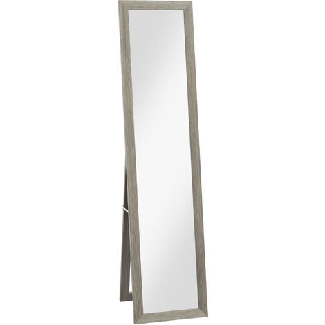 HOMCOM espejo de pie espejo de cuerpo entero 45x37x158,5 cm espejo de pared  con marco