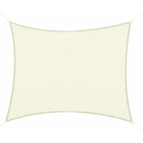 Toldo de Vela Sombrilla Parasol Rectángulo Tejido de Poliester 185 g/m² Jardín