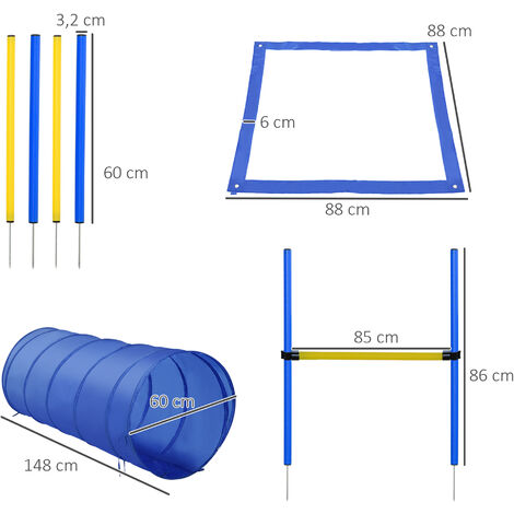 Juego De Equipos De Entrenaiento De Agilidad Para Perros, Kit De