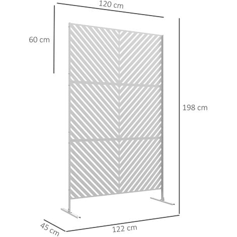 Biombo para exterior retráctil 3 x 1,60 m | Oviala