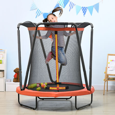 CZCPARY Trampolín Infantil Para Niños, Trampolín De Interior Para Niños, Con Canasta De Baloncesto, Columpio, Anillo De Tracción, Adecuado Para Interiores Y Exteriores, Adecuado Para Niños, Regalos De