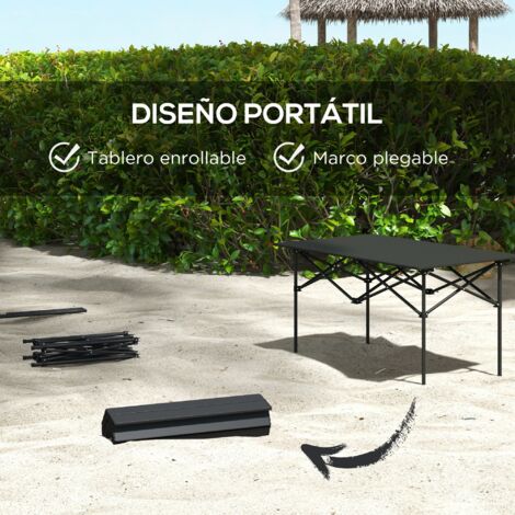 Mesas De Jardín Plegables Rectangulares De 4 Pies, Mesa Plegable