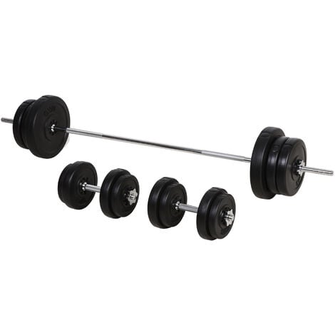 Disco de pesas para aerobic - 30 mm - 5 kg - Negro - Por pieza