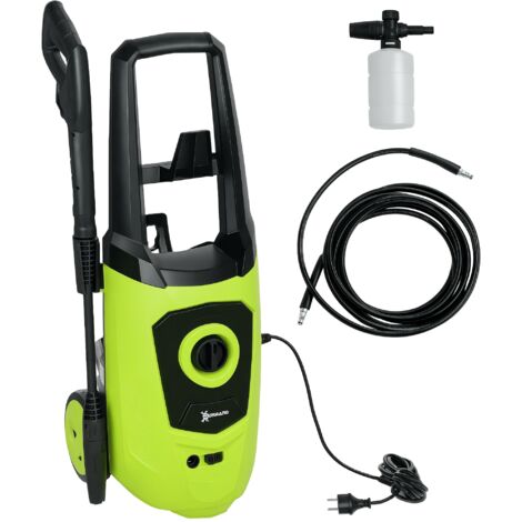 DURHAND hidrolimpiadora de alta presión 1800W caudal 510 L/h con bomba de aluminio parada automática presión de 150 bar incluye botella de jabón verde (1/5)
