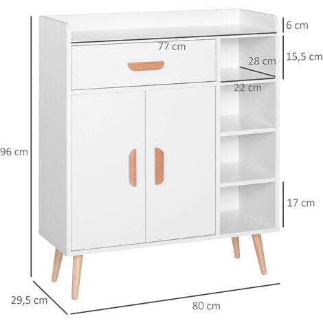 Aparador Buffet Armario Gabinete Consola Mueble Multiusos de Comedor Salón Baño