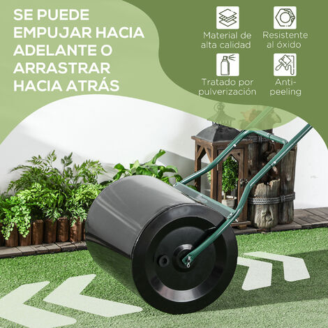 Rodillo Jardin Rodillo Para Césped De 50 Cm De Ancho Y 30L De