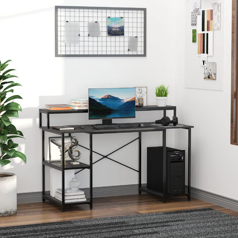 Mesa Auxiliar Regulable En Altura ESMART EAS-121WM - 60x38 Cm, Altura 66-106 Cm - Neumática, Móvil - Arce