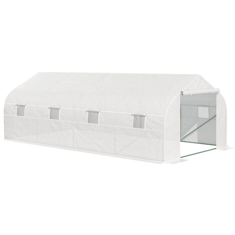 Invernadero de Jardín 6x3x2 m Tipo Túnel para Cultivo Plantas y Verduras