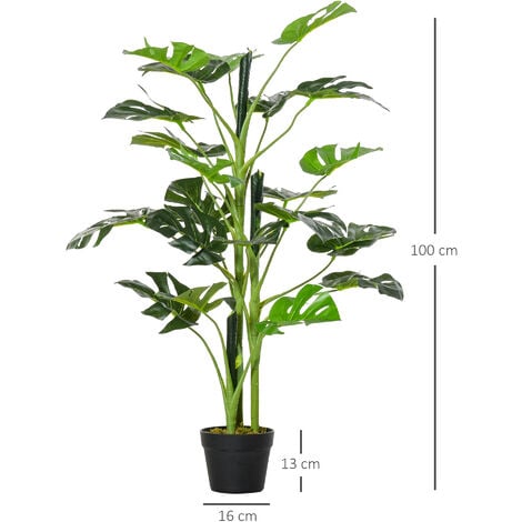 Planta artificial Monstera 46 cm en maceta de 13 cm