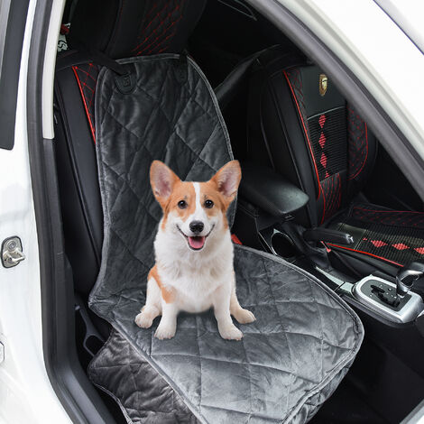 Funda de Asiento Delantero de Coche para Perro Mascota Antideslizante con  Ancla y Correa Envolvente para