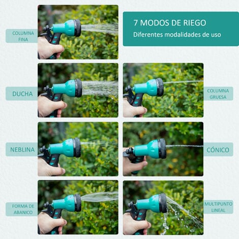 Enrollador automático de manguera de riego para jardín. Longitud