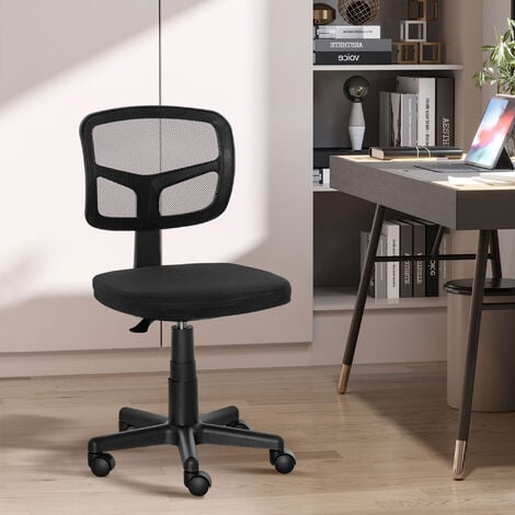 Silla de Oficina Ergonómica Silla de Escritorio Basculante con Altura  Ajustable Giratorio 360° y Soporte Lumbar Malla Transpirable 61x61x89-99cm  Gris