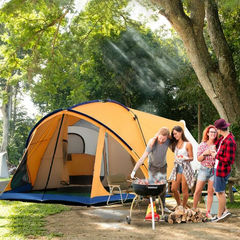 Tienda De Campaña Para 6 Personas Impermeable Acampada Camping
