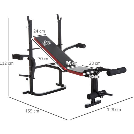 Pro Set un banco para ejercicios con las barras de pesas con un peso de hasta 105 kg 