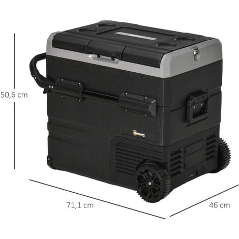 Nevera Eléctrica Portátil - 45L, 12V/24V CC, 10℃, -22℃, Pantalla