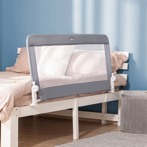 HOMCOM barandilla de cama adulto asidero para la cama plegable con