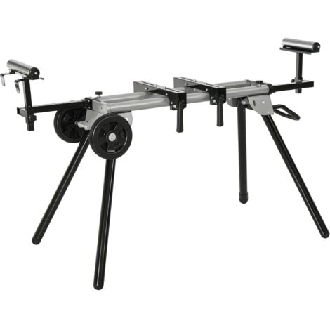 Soporte Universal para Sierra Ingletadora Plegable y Ajustable 123,5-245x73x96cm