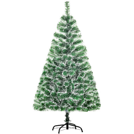 Árbol de Navidad Artificial 150 cm con 416 Ramas y Soporte de Metal Árbol Navideño Decoración para Interior Salón Fiestas Ø75x150 cm