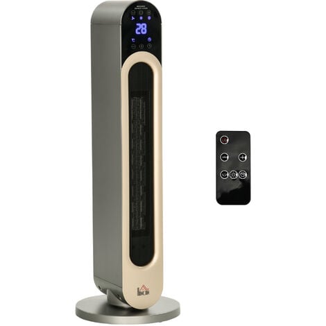 Calefactor cerámico de enchufe con mando a distancia, termostato y