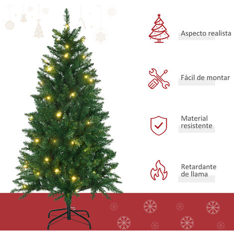 Árbol De Navidad Artificial, Fino, Piñas, Ignífugo, 46 X 165 Cm, Verde | Leroy Merlin