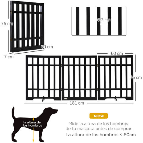 PawHut barrera de seguridad extensible para mascotas