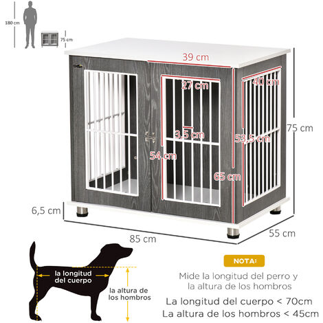 Casa para perros de interior, para perros pequeños u otros animales  pequeños como gatos y conejos, desmontable de madera, con rejillas de  ventilación