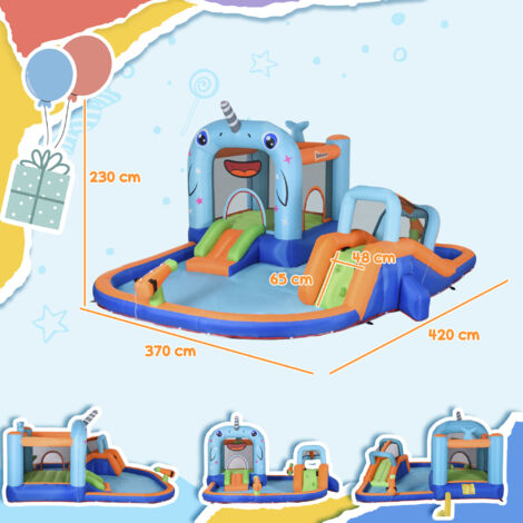 Castillo hinchable para niños de 3-8 años castillo inflable con tobogán ...
